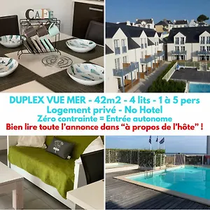 Face Ocean, Duplex 35m2 Au Calme - 4 Lits - Parking - , Audierne France